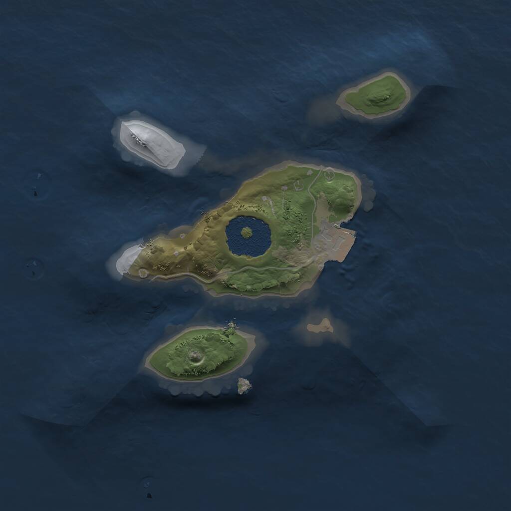 Rust Map: Procedural Map, Size: 1750, Seed: 99118822, 1 Monuments