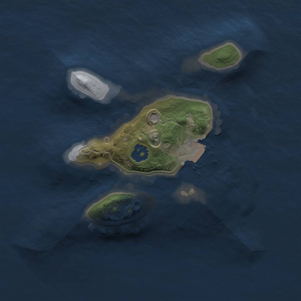 Rust Map: Procedural Map, Size: 1750, Seed: 99118822, 1 Monuments