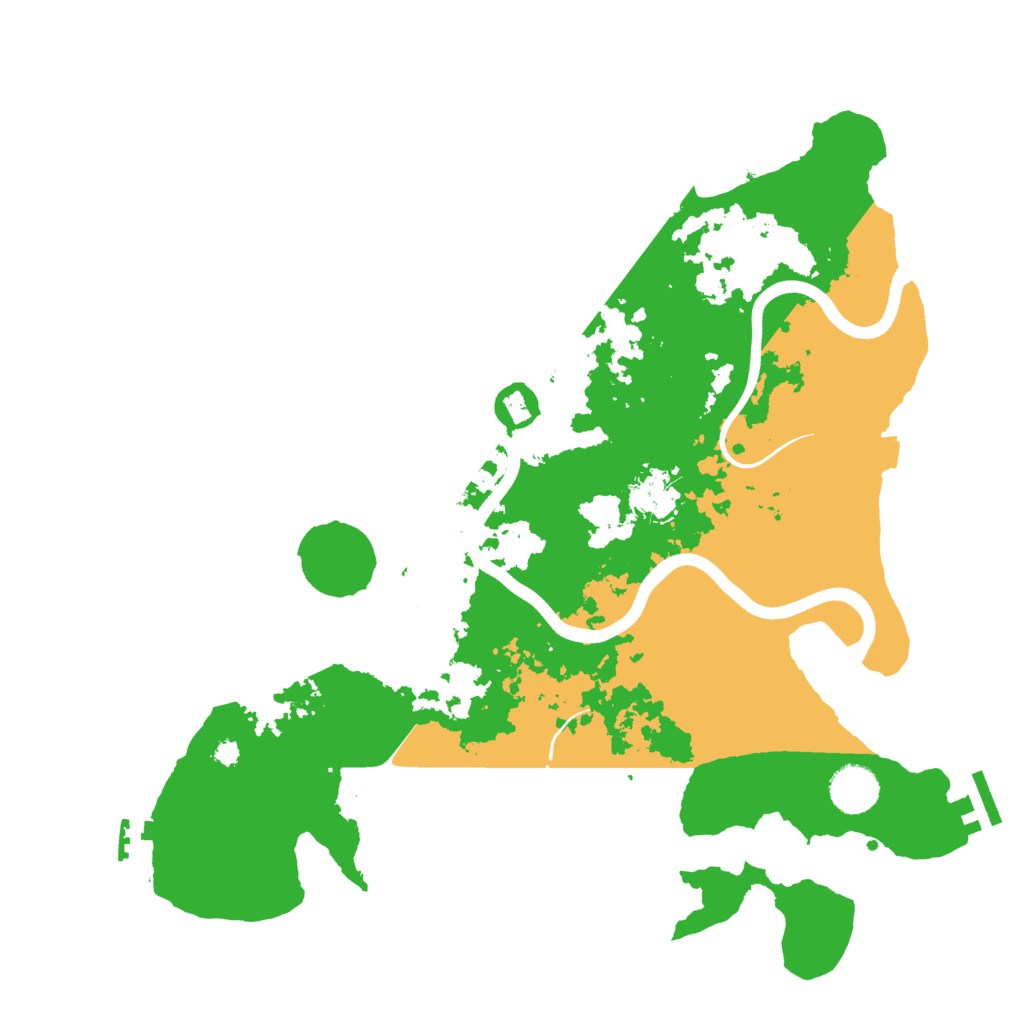 Biome Rust Map: Procedural Map, Size: 3700, Seed: 1787444673