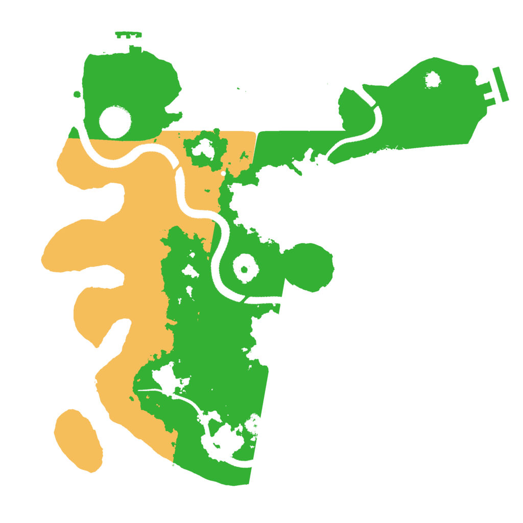Biome Rust Map: Procedural Map, Size: 3000, Seed: 27548561