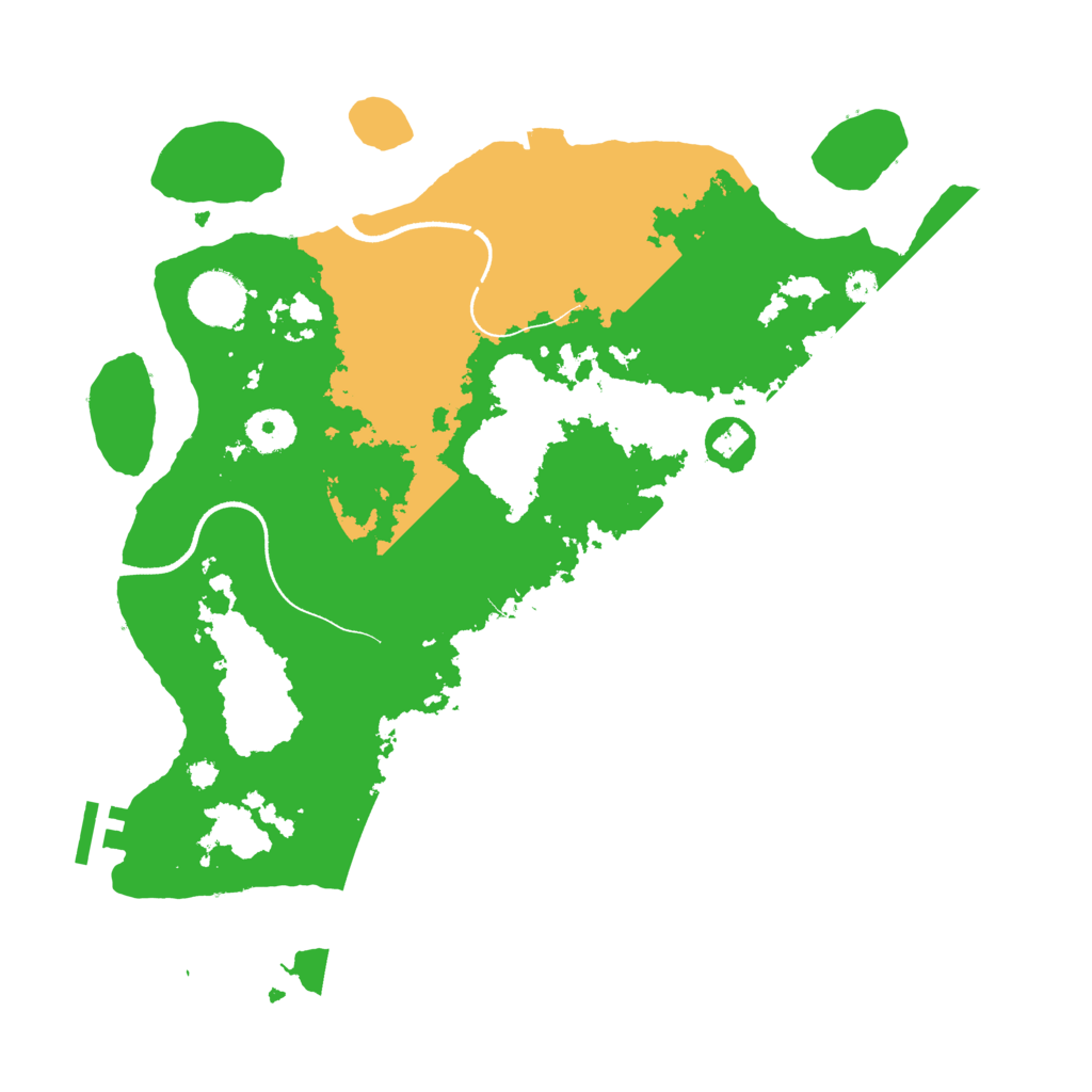 Biome Rust Map: Procedural Map, Size: 3500, Seed: 6718