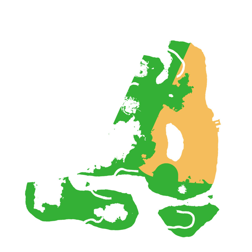 Biome Rust Map: Procedural Map, Size: 2800, Seed: 545245