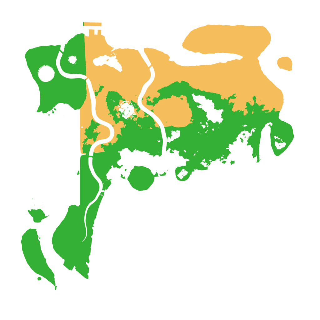 Biome Rust Map: Procedural Map, Size: 3500, Seed: 429019