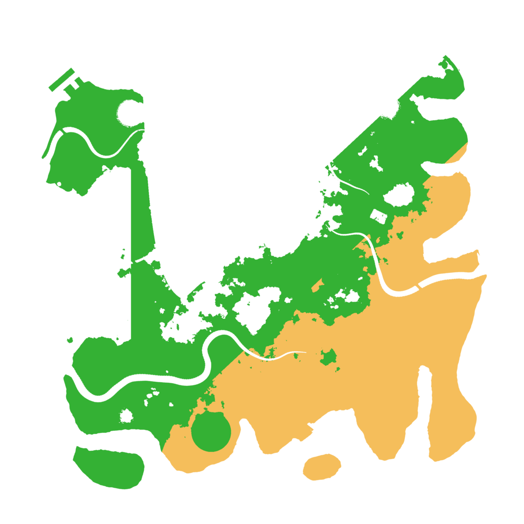 Biome Rust Map: Procedural Map, Size: 3500, Seed: 1354886654
