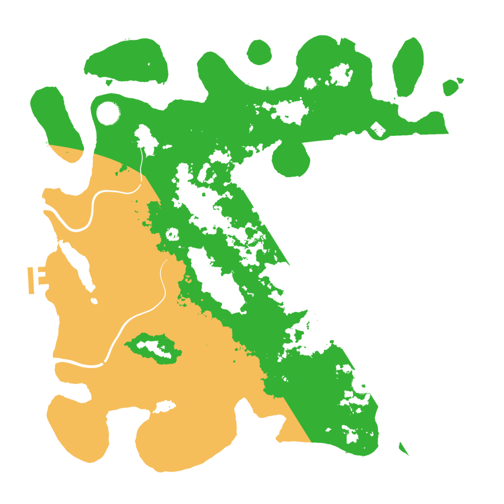 Biome Rust Map: Procedural Map, Size: 3800, Seed: 152345343