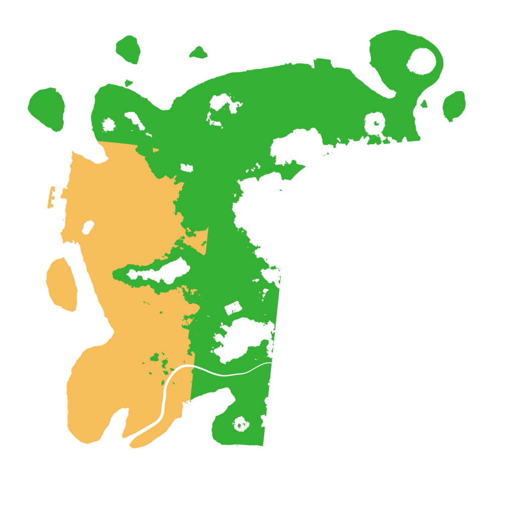 Biome Rust Map: Procedural Map, Size: 3500, Seed: 175547341