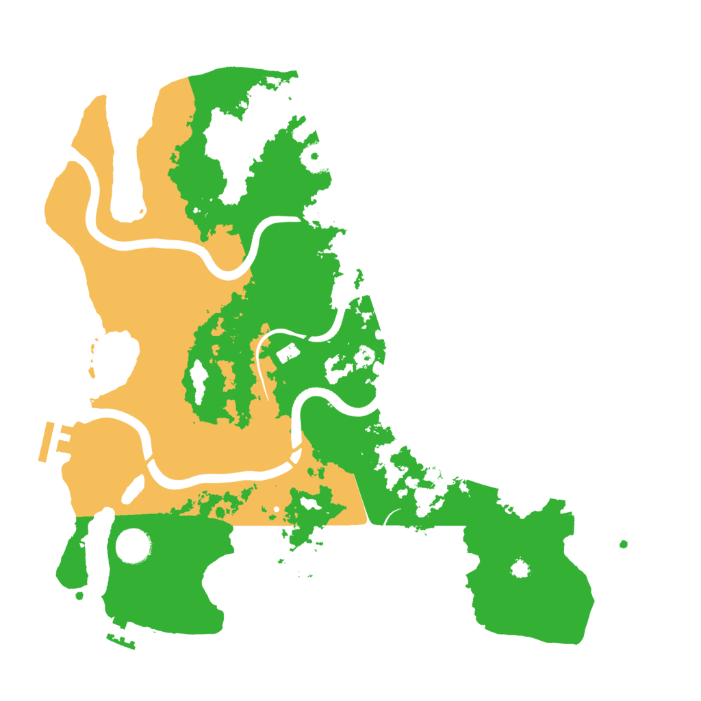 Biome Rust Map: Procedural Map, Size: 3500, Seed: 1432324325
