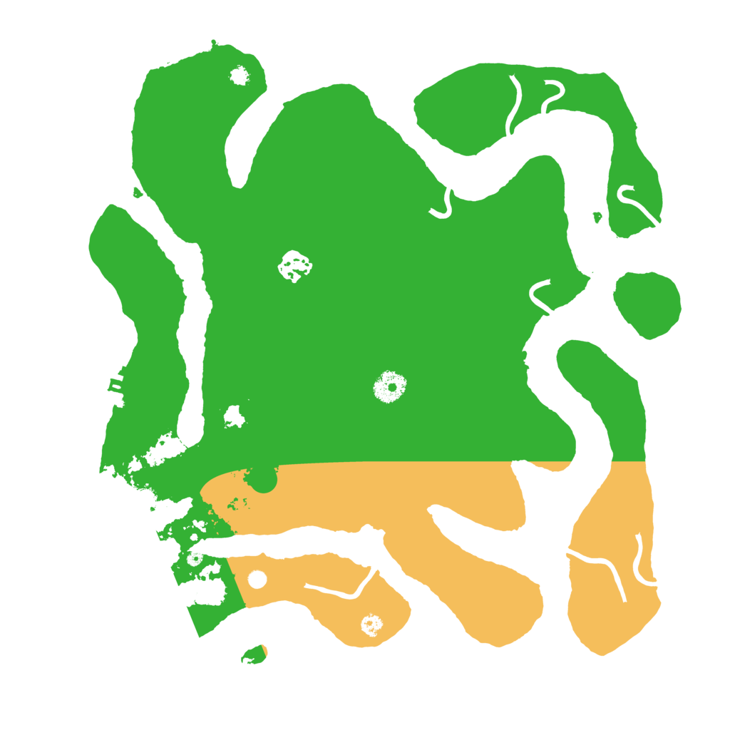 Biome Rust Map: Procedural Map, Size: 3500, Seed: 568245