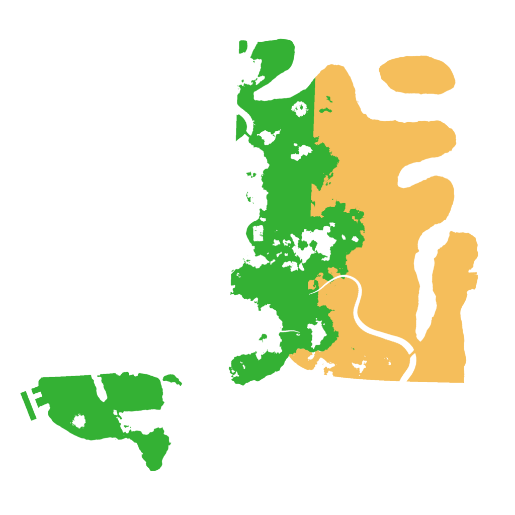 Biome Rust Map: Procedural Map, Size: 3500, Seed: 2083933409