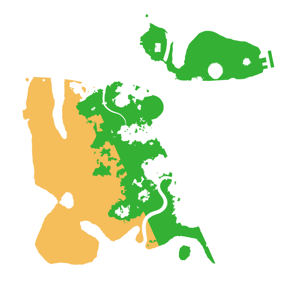 Biome Rust Map: Procedural Map, Size: 3500, Seed: 184918152