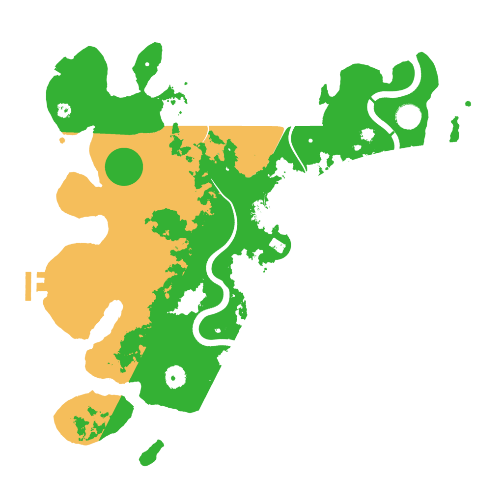 Biome Rust Map: Procedural Map, Size: 3500, Seed: 144640562