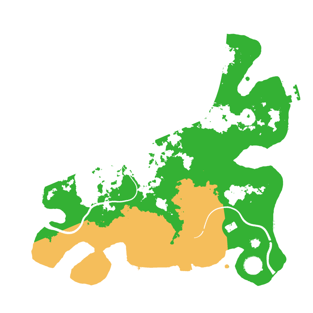 Biome Rust Map: Procedural Map, Size: 3000, Seed: 414