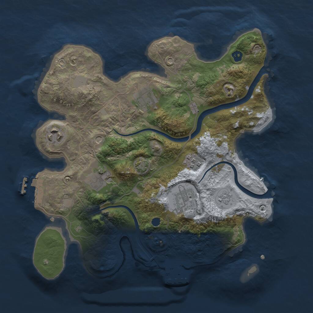 Rust Map: Procedural Map, Size: 2900, Seed: 31308, 11 Monuments