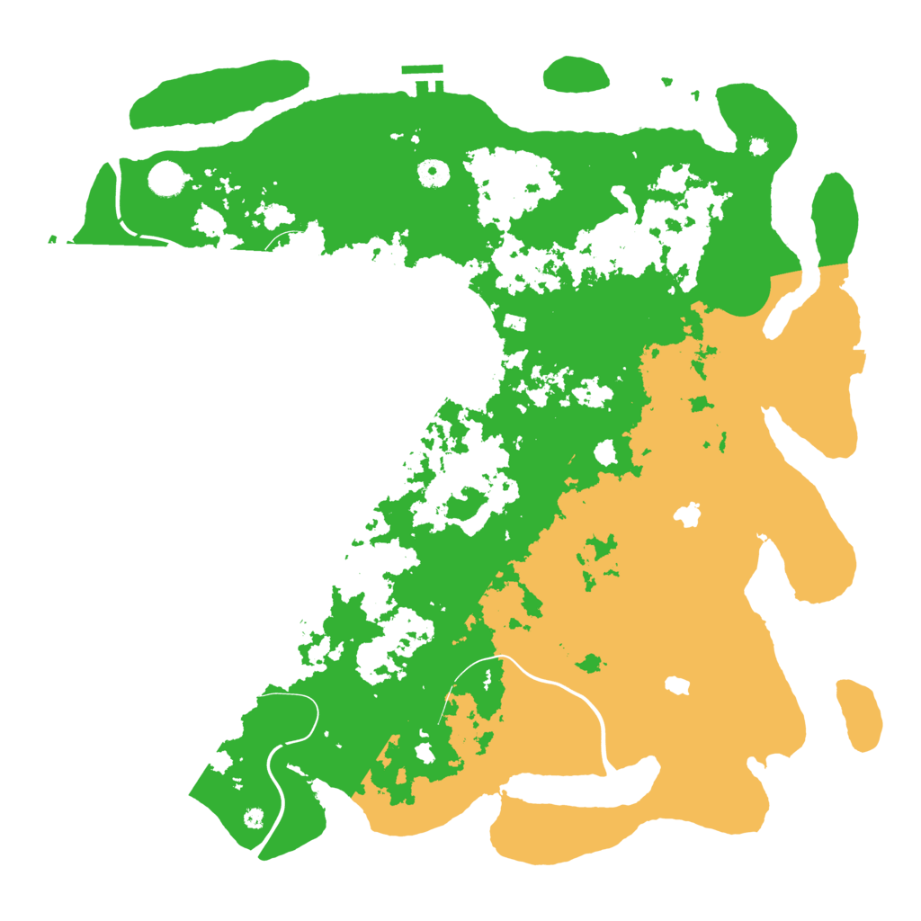 Biome Rust Map: Procedural Map, Size: 4500, Seed: 1181725069