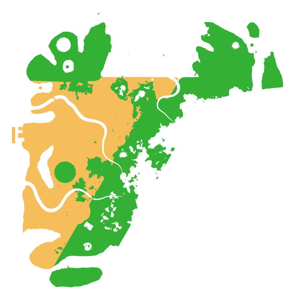 Biome Rust Map: Procedural Map, Size: 3800, Seed: 2481