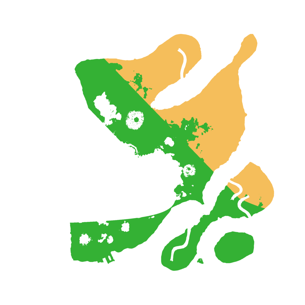 Biome Rust Map: Procedural Map, Size: 2500, Seed: 1854598477