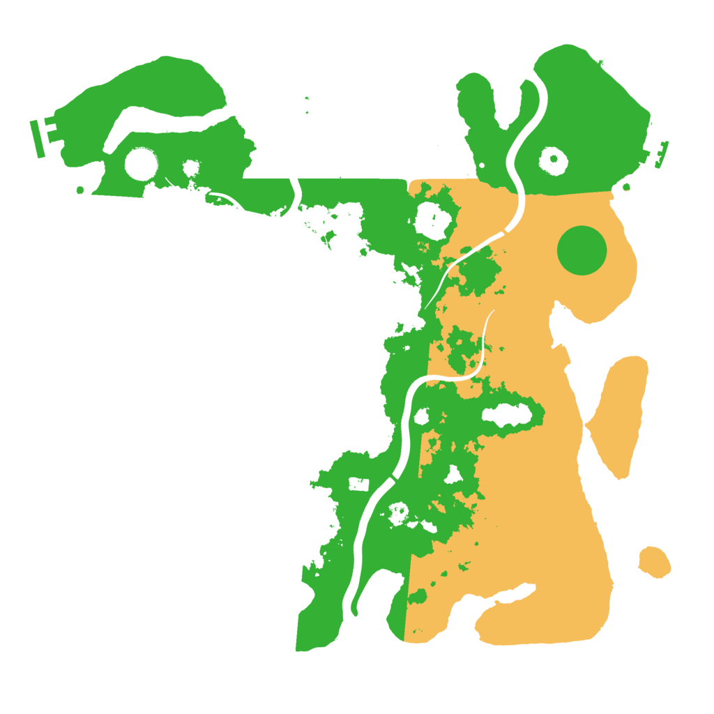 Biome Rust Map: Procedural Map, Size: 3800, Seed: 11308