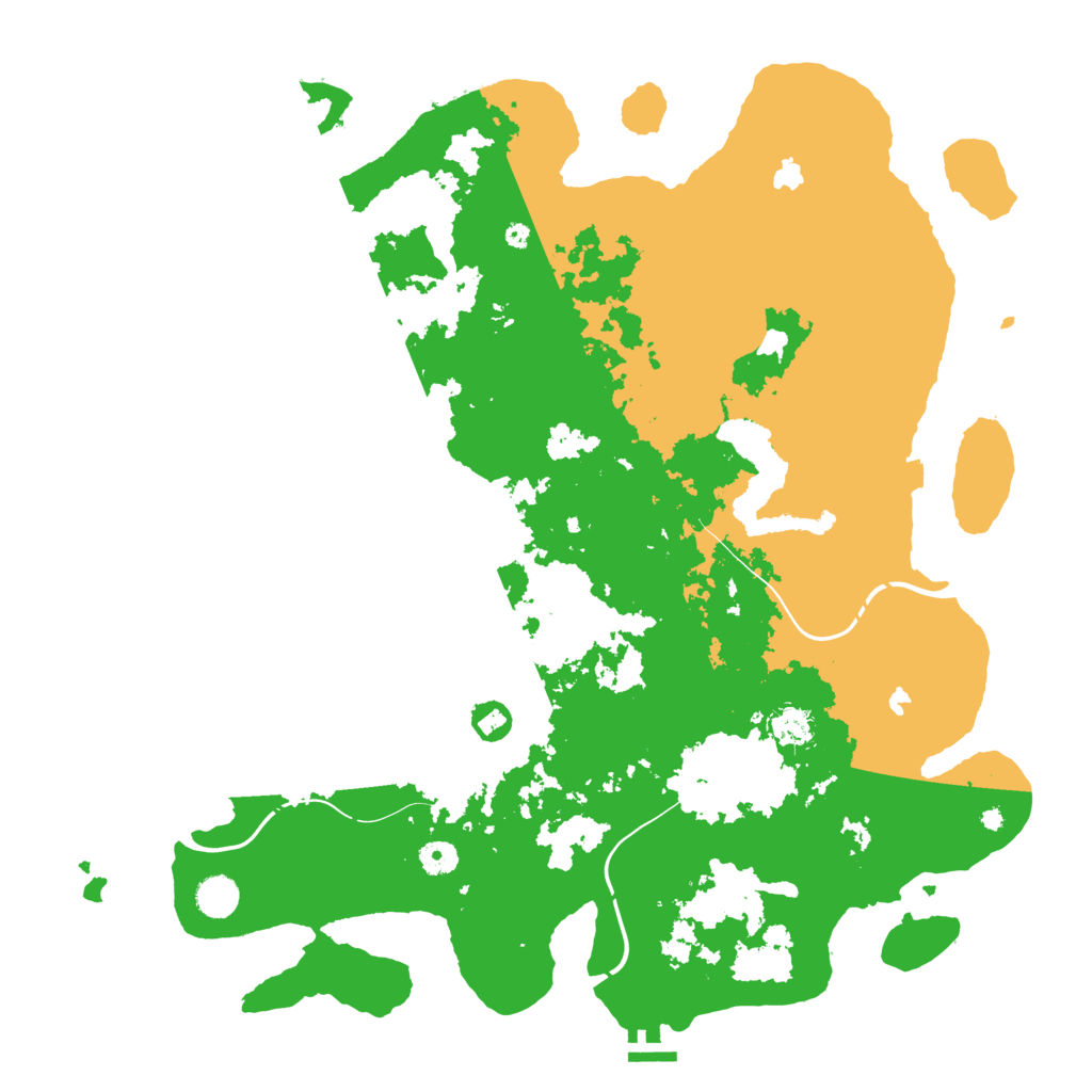 Biome Rust Map: Procedural Map, Size: 4500, Seed: 71308