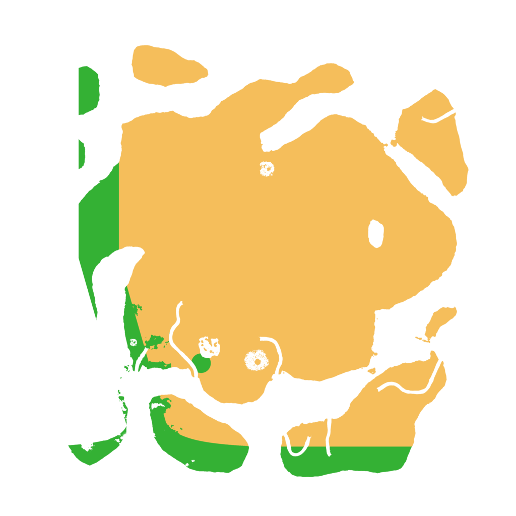 Biome Rust Map: Procedural Map, Size: 3500, Seed: 15799