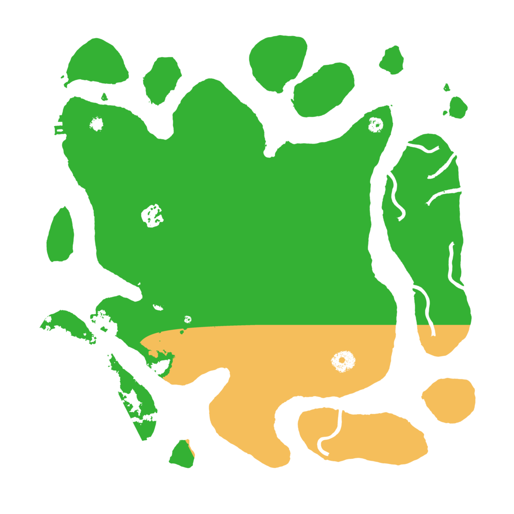 Biome Rust Map: Procedural Map, Size: 3500, Seed: 1331752991