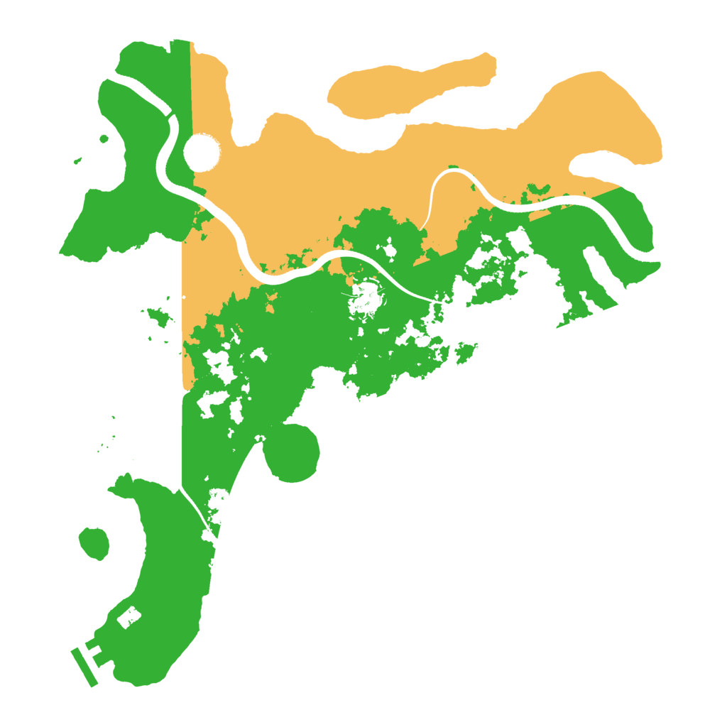 Biome Rust Map: Procedural Map, Size: 3500, Seed: 10182016