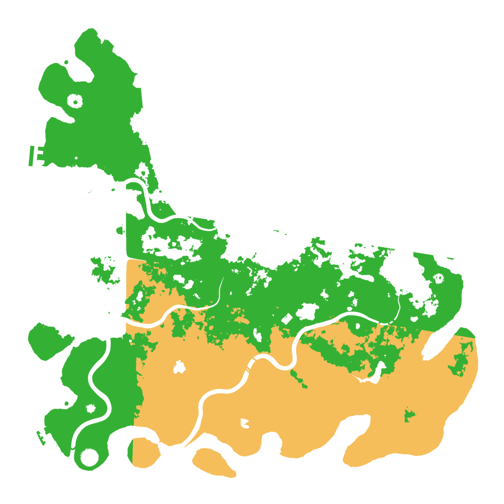 Biome Rust Map: Procedural Map, Size: 5000, Seed: 91447091