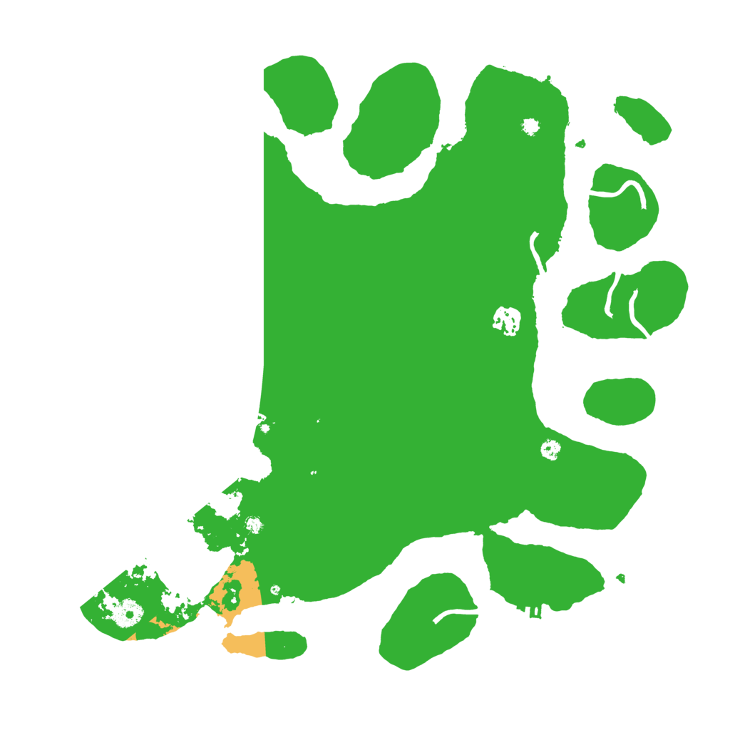 Biome Rust Map: Procedural Map, Size: 3800, Seed: 81321