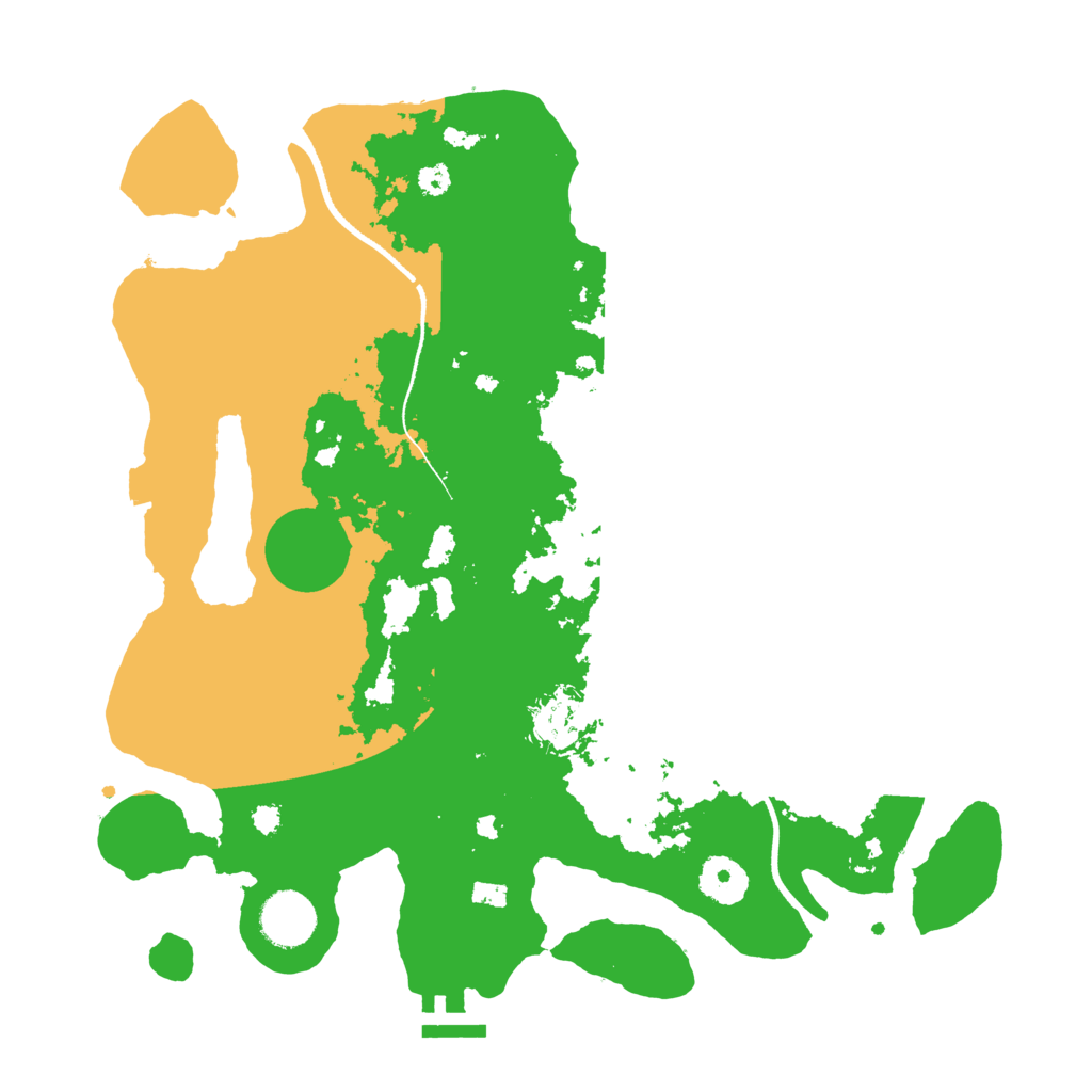 Biome Rust Map: Procedural Map, Size: 3429, Seed: 3519