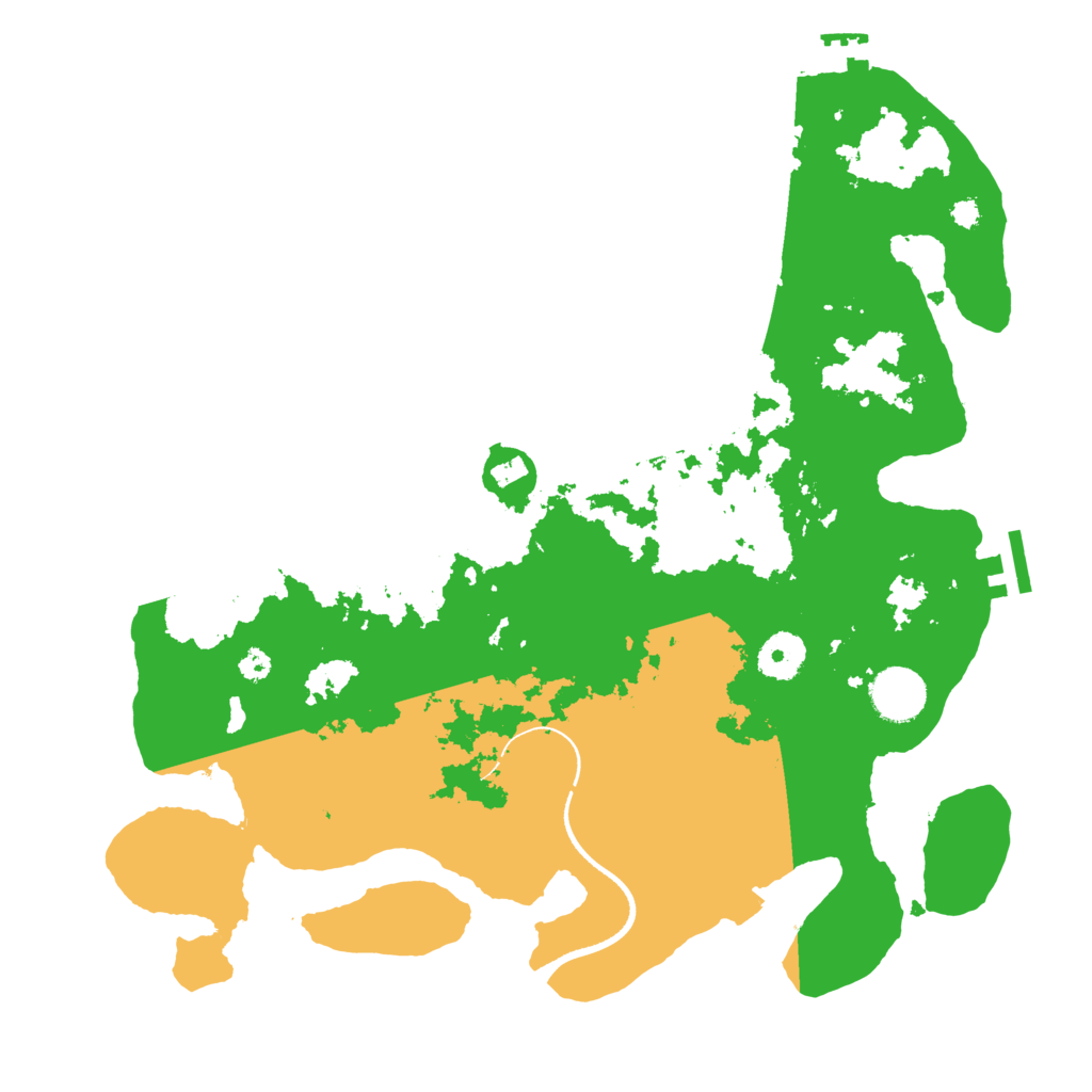 Biome Rust Map: Procedural Map, Size: 3500, Seed: 855080763