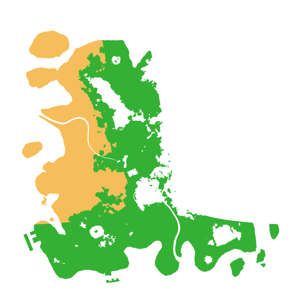 Biome Rust Map: Procedural Map, Size: 3500, Seed: 490660464