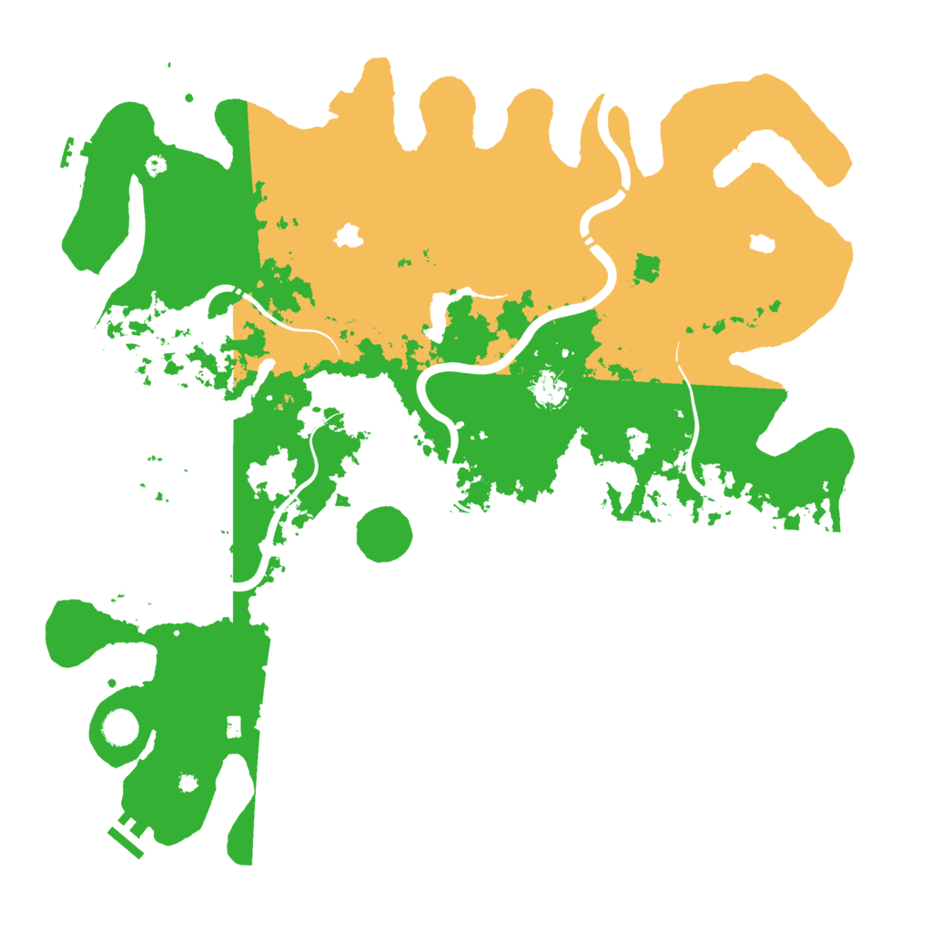 Biome Rust Map: Procedural Map, Size: 4500, Seed: 5193