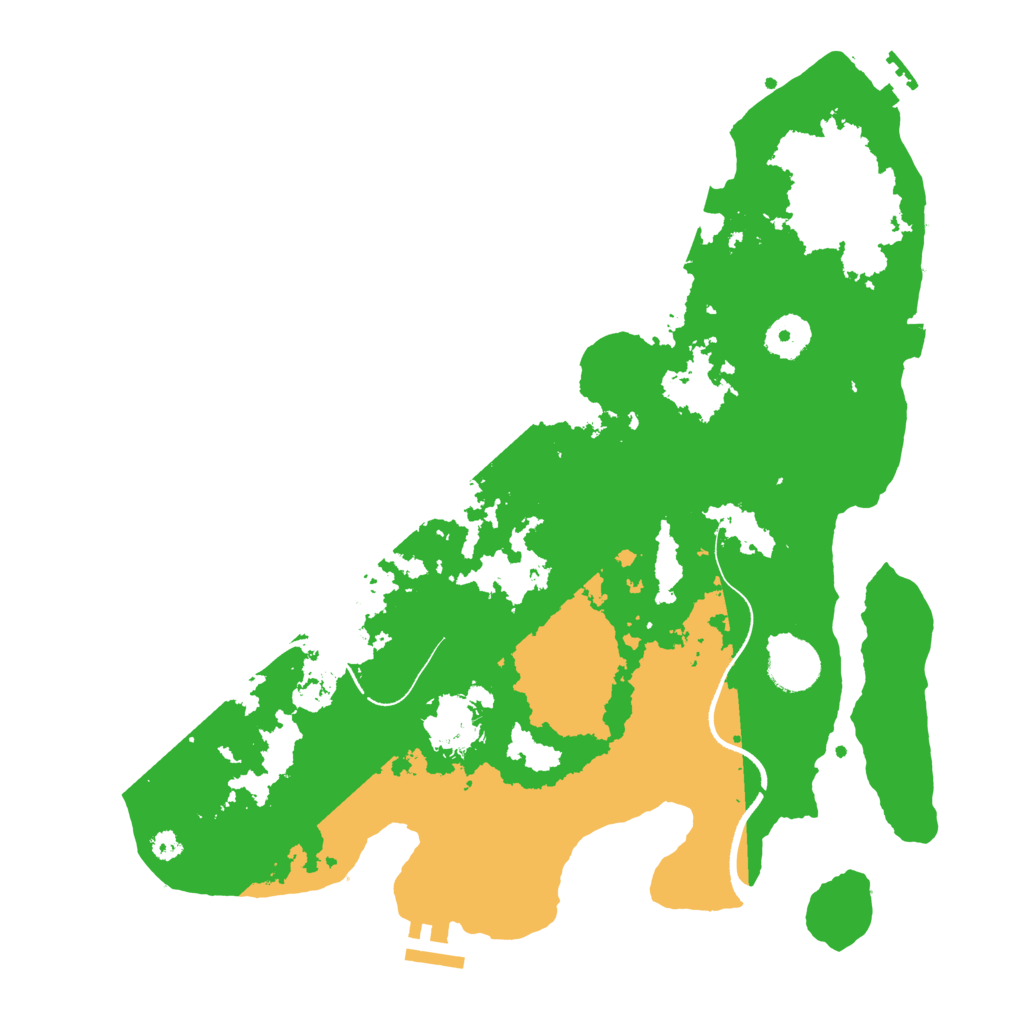 Biome Rust Map: Procedural Map, Size: 3500, Seed: 840386303