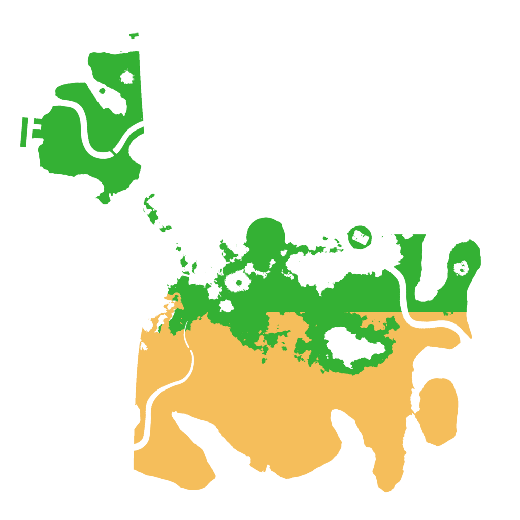 Biome Rust Map: Procedural Map, Size: 3550, Seed: 54336244