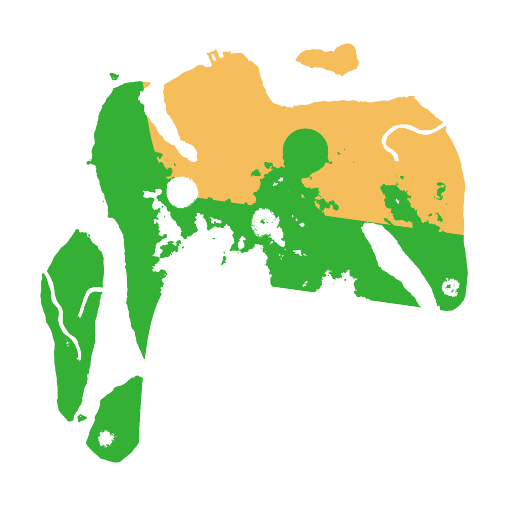 Biome Rust Map: Procedural Map, Size: 3000, Seed: 2124459695