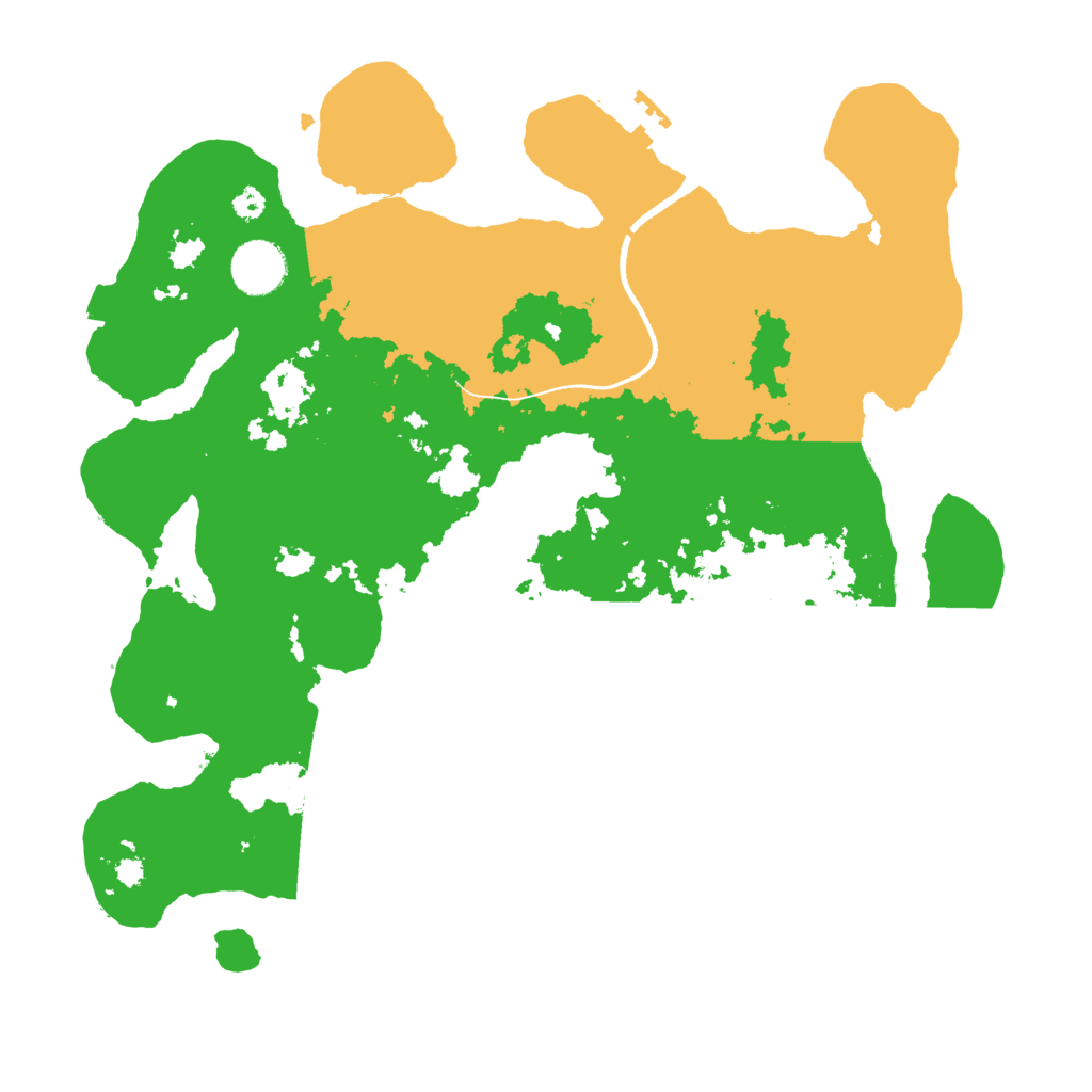 Biome Rust Map: Procedural Map, Size: 3500, Seed: 65466