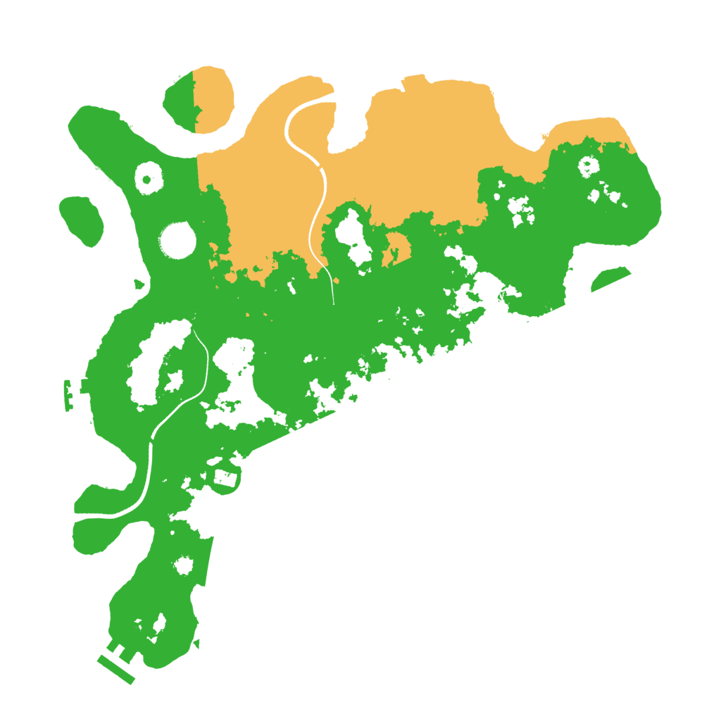 Biome Rust Map: Procedural Map, Size: 3500, Seed: 1760357884