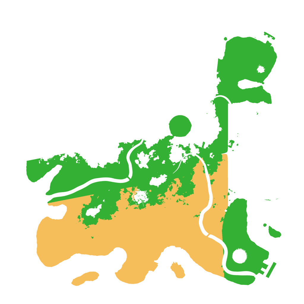 Biome Rust Map: Procedural Map, Size: 3700, Seed: 807189957