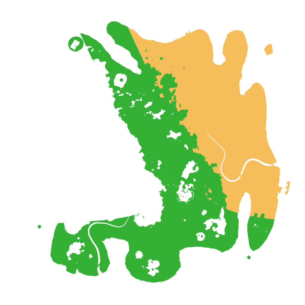 Biome Rust Map: Procedural Map, Size: 3500, Seed: 968116738