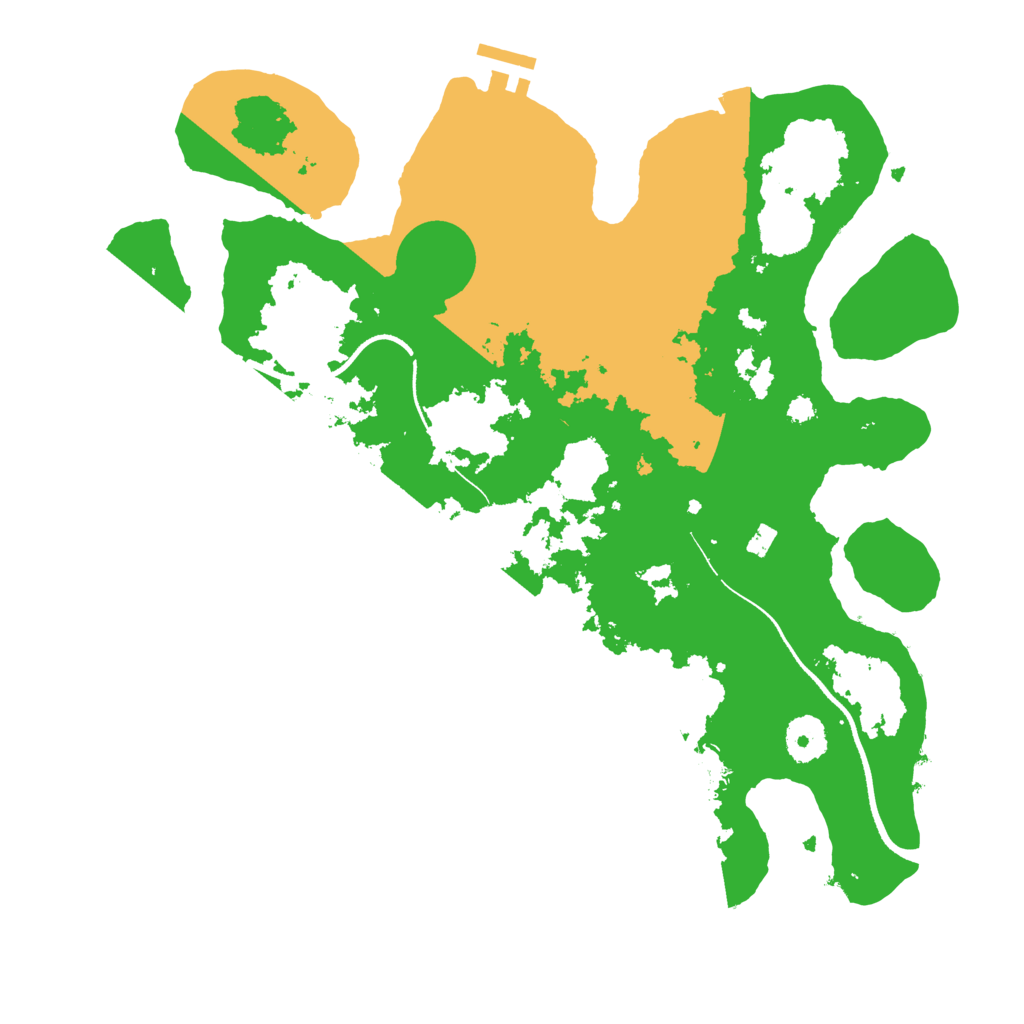 Biome Rust Map: Procedural Map, Size: 3500, Seed: 14787