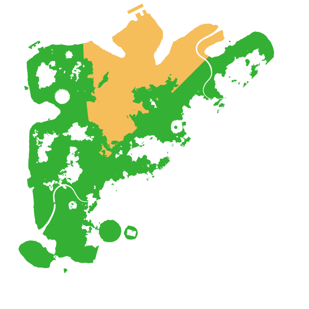 Biome Rust Map: Procedural Map, Size: 3700, Seed: 797294204
