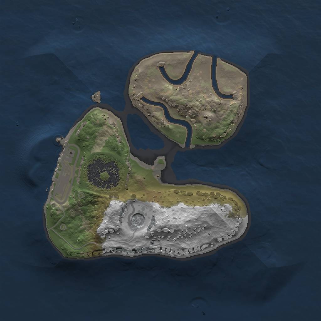 Rust Map: Procedural Map, Size: 1500, Seed: 107, 8 Monuments