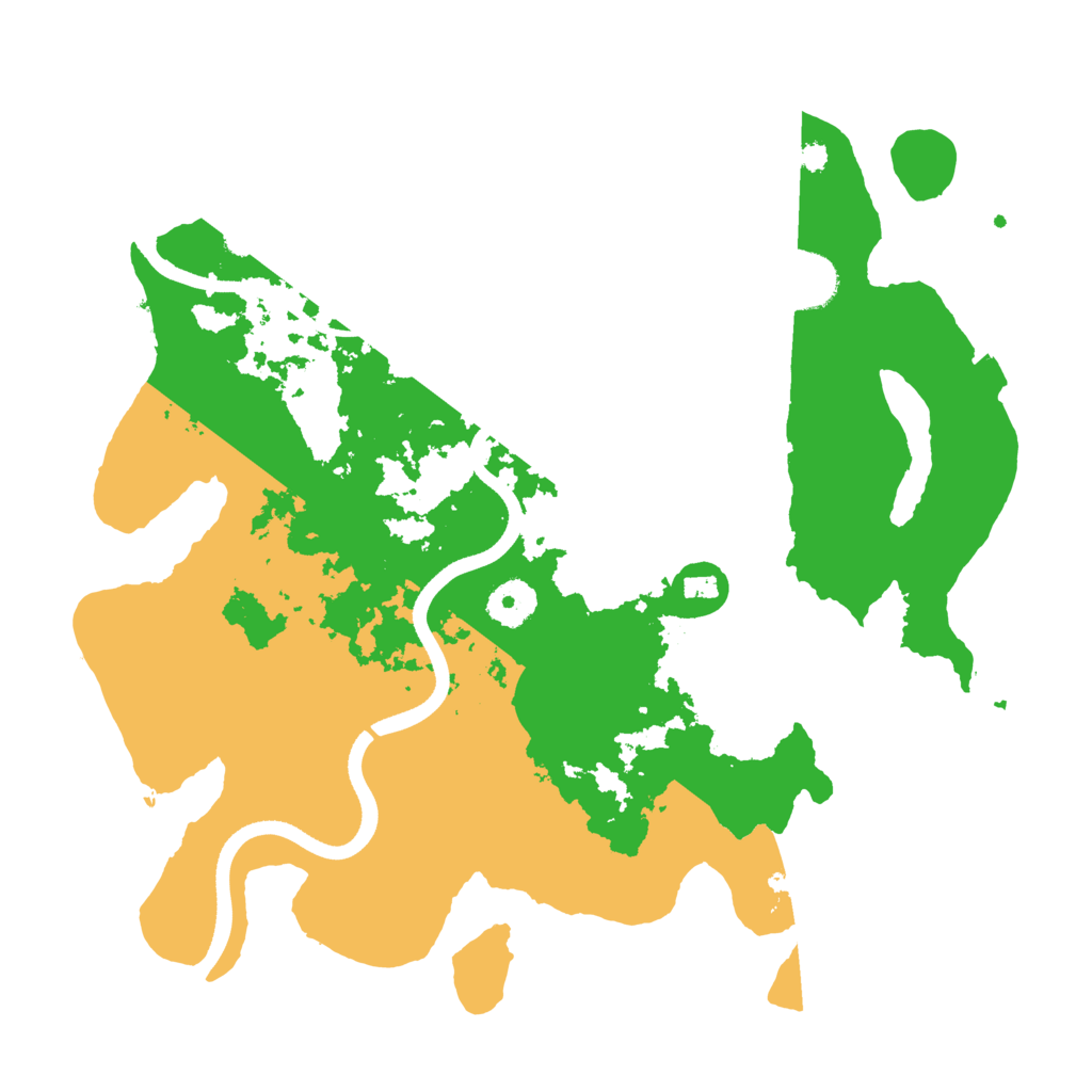 Biome Rust Map: Procedural Map, Size: 3500, Seed: 72901756