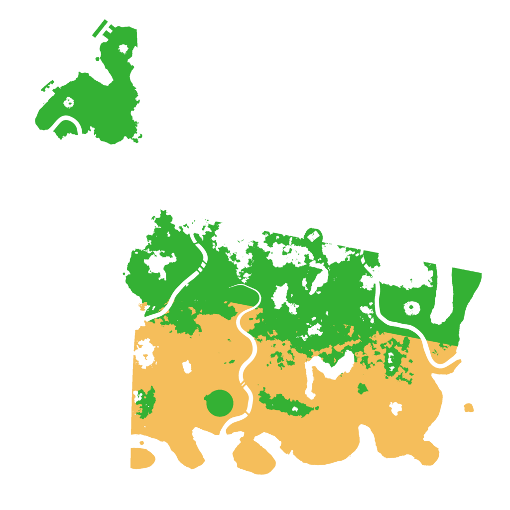 Biome Rust Map: Procedural Map, Size: 5000, Seed: 30300