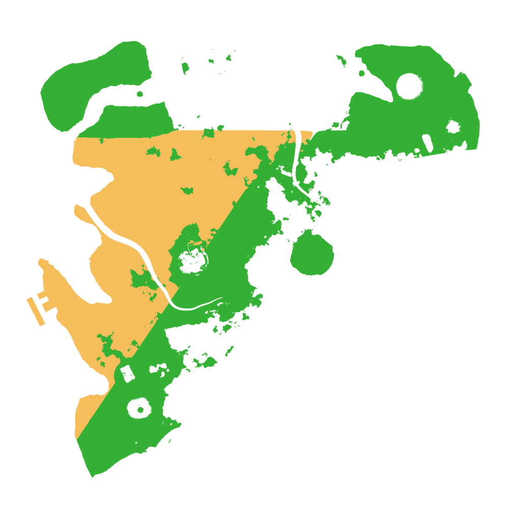 Biome Rust Map: Procedural Map, Size: 3500, Seed: 1135443225
