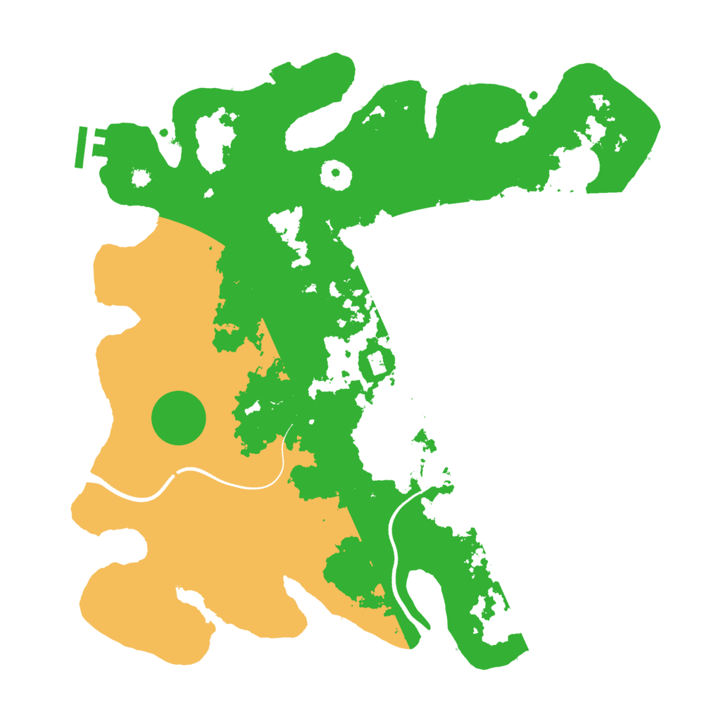 Biome Rust Map: Procedural Map, Size: 3500, Seed: 449711