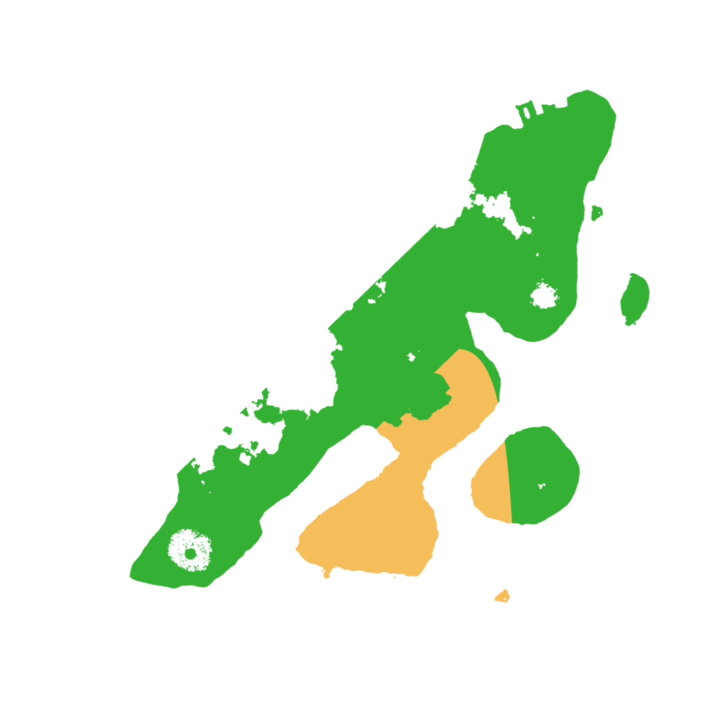 Biome Rust Map: Procedural Map, Size: 2500, Seed: 1436518442