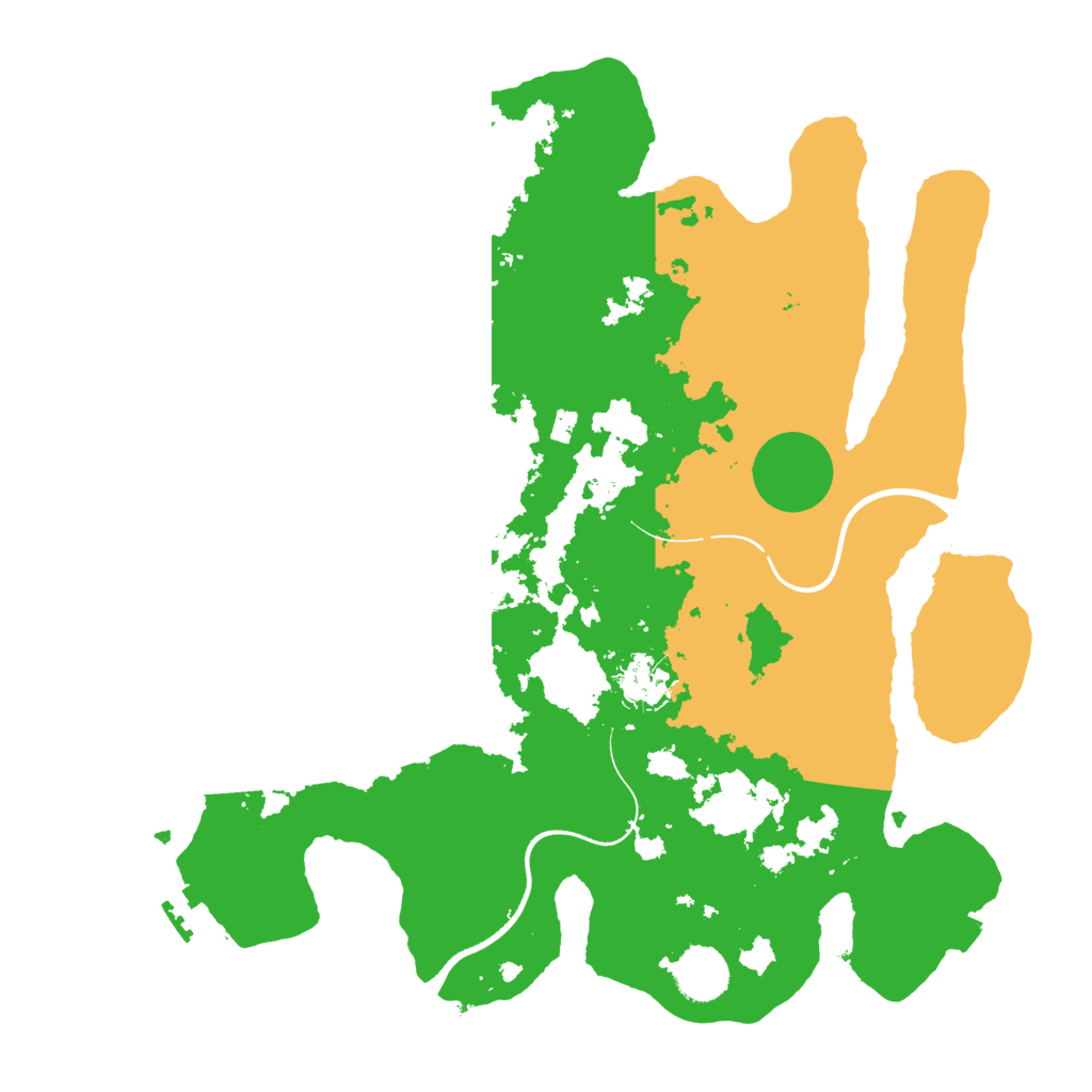 Biome Rust Map: Procedural Map, Size: 3600, Seed: 1387487561