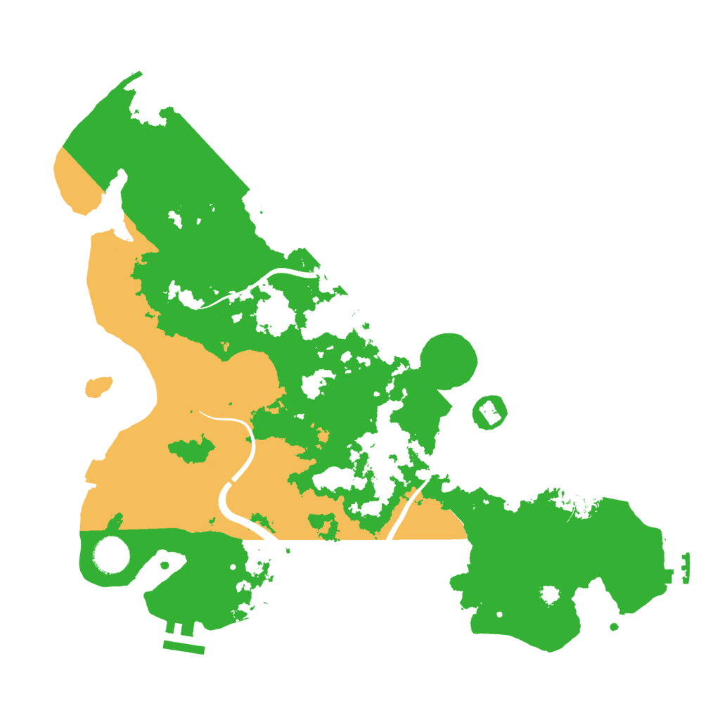 Biome Rust Map: Procedural Map, Size: 3500, Seed: 4185
