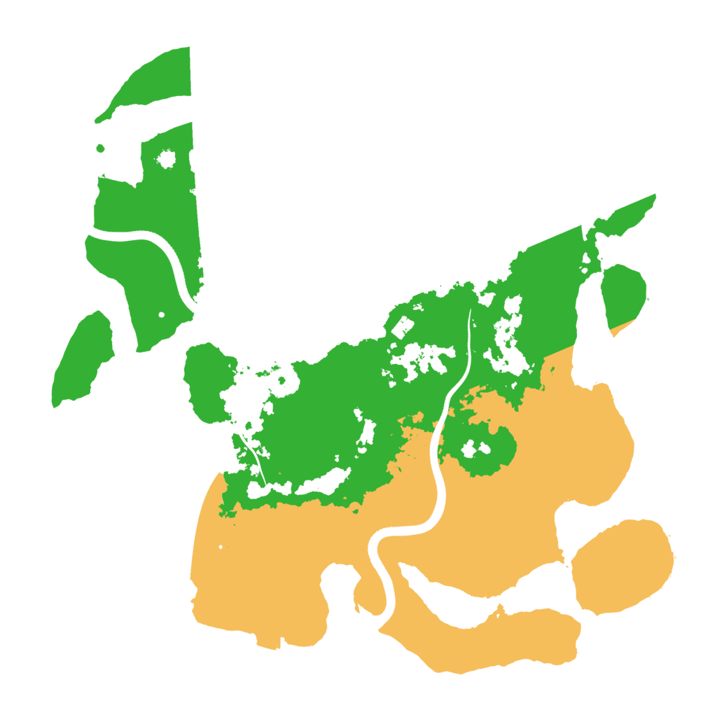 Biome Rust Map: Procedural Map, Size: 3500, Seed: 125747552