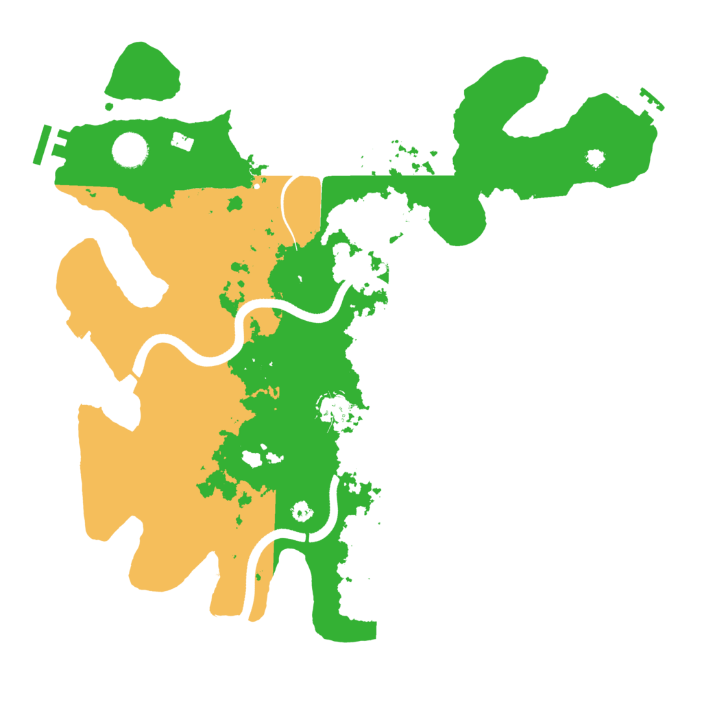 Biome Rust Map: Procedural Map, Size: 3500, Seed: 1070243531